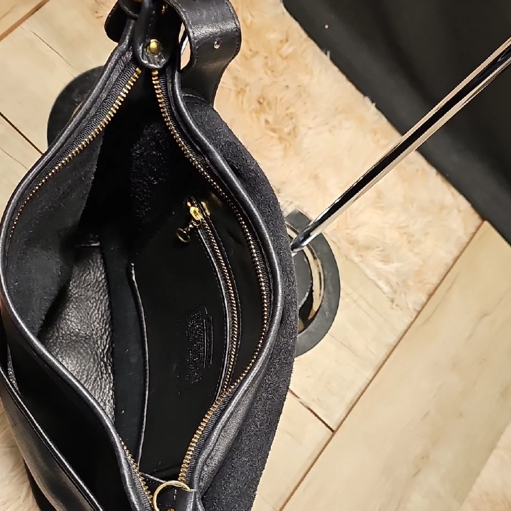 Coach Black Leather Men's Bag